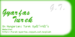 gyarfas turek business card